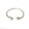 Tarnish Resistant 304 Stainless Steel Torque Bangles BJEW-N225-76P-2