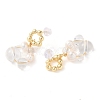 Natural Quartz Crystal Dangle Earrings EJEW-L286-06G-2