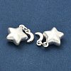 Fine Silver Chunky Star with Moon Charms STER-A050-11MS-2
