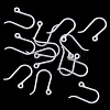 Plastic Earring Hooks KY-P006-C01-1