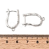 Bamboo Brass Hoop Earring Findings KK-A289-06P-3