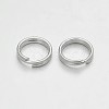 Brass Split Rings X-KK-E647-10S-6mm-2