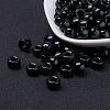 Opaque Acrylic European Large Hole Beads PL338-45-2