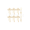 8Pcs Brass Micro Pave CLear Cubic Zirconia Pendant
s FIND-BC0013-56-7
