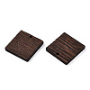 Natural Wenge Wood Pendants WOOD-T023-79-3