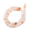 Natural Pink Aventurine Beads Strands G-Q462-6mm-13-7