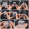 BENECREAT 40Pcs Square PET Clear Party Favor Gift Box DIY-BC0006-41B-4