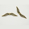 Mixed Color Tibetan Style Wing Alloy Beads TIBEB-X0028-RS-2