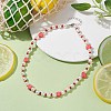 Fruit Polymer Clay & Glass Seed & Acrylic Pearl Beaded Necklace NJEW-JN04582-01-2