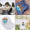 2Pcs 2 Style Iron on/Sew on Sequin Cloth Patches PATC-CA0001-07-6