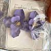 Flower Alloy Dangle Stud Earrings FS-WGB25D4-08-1