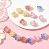 16Pcs 4 Colors Gradient Color Opaque Acrylic Beads MACR-CJ0002-32-6