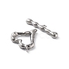 Non-Tarnish 304 Stainless Steel Toggle Clasps STAS-A092-08A-P-2