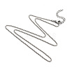 Brass Ball Chain Necklaces NJEW-JN02912-03-1