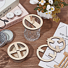 2 Sets Plywood Candle Wick Holders AJEW-BC0007-87B-5