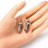 2Pcs Natural Rhodonite Double Terminated Pointed Pendants G-YW0002-05C-4