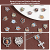 40Pcs 10 Colors Alloy Enamel Chandelier Component Links FIND-PH0018-69-3