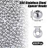 304 Stainless Steel Spacer Beads STAS-SC0006-87B-2