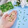 500Pcs 5 Colors Transparent Acrylic Charms TACR-DC0001-13-3