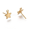 304 Stainless Steel Stud Earring Findings X-STAS-H130-19G-2
