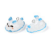 Sea Animal Theme Opaque Resin Pendants RESI-D071-04F-2