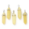 Natural Peridot Pointed Pendants G-M378-01P-A32-1