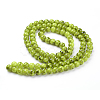 Spray Painted Glass Bead Strands GLAD-S075-8mm-29-3