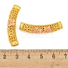 Rack Plating Brass Enamel Tube Beads KK-Z054-01G-3