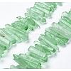 Natural Quartz Crystal Points Beads Strands G-K181-B02-2