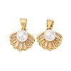Brass Enamel Charms KK-D390-10G-1