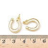 Brass Pave Natural White Shell Pendants KK-B141-09G-3