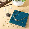 40Pcs 2 Styles Brass Enamel Eye Pin Peg Bails KK-TA0003-44-8