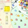 240Pcs 12 Colors Rainbow Iridescent Glass Cabochons DIY-CJ0003-10-2