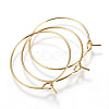 Ion Plating(IP) 316L Surgical Stainless Steel Hoop Earring Findings STAS-G130-03G-2