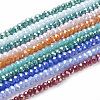 Electroplate Glass Beads Strands EGLA-A044-P4mm-BM-1