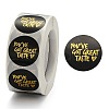 Self-Adhesive Kraft Paper Gift Tag Stickers DIY-G013-A16-1