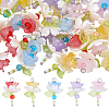 40Pcs 5 Colors Acrylic & ABS Plastic Imitation Pearl Pendants FIND-BM0001-51-1