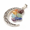 Natural Mixed Stone Pendants PALLOY-JF01487-3