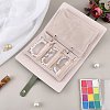Portable Travel PU Leather & PVC Loose Leaf Binder Jewelry Books AJEW-WR0003-78B-4