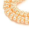 Transparent Spray Painted Glass Beads Strands GLAA-P066-01D-3
