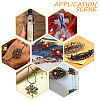 30Pcs 5 Colors Brass Filigree Joiners Links KK-PH0003-36-5