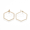 Brass Earring Hooks KK-T038-424A-G-2