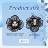 4Pcs Polyester Tulle Shoe Decorations AJEW-FG0003-31-2