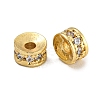 Rack Plating Brass Micro Pave Cubic Zirconia Beads KK-U030-29G-01-1