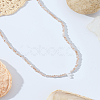 1Pc Glass Rondelle Beaded Necklaces NJEW-LP0007-23F-3