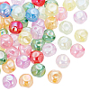 60Pcs Transparent Acrylic Beads OACR-SC0001-45-1