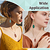 8Pcs 8 Styles Opalite & Synthetic Malachite & Turquoise & Goldstone G-PH0003-45-5