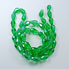 Electroplate Glass Beads Strands X-EGLA-R008-15x10mm-3-2
