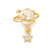 Brass Micro Pave Cubic Zirconia Pendants X-KK-U042-12G-1