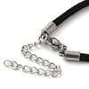 Milan Cord & 202 Stainless Steel Bracelets Making MAK-H004-01A-P01-3